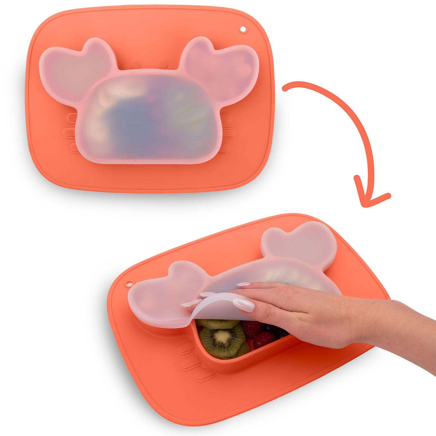 Ricokidsi silikoonist krabide toitmisalus lastele - Image 6