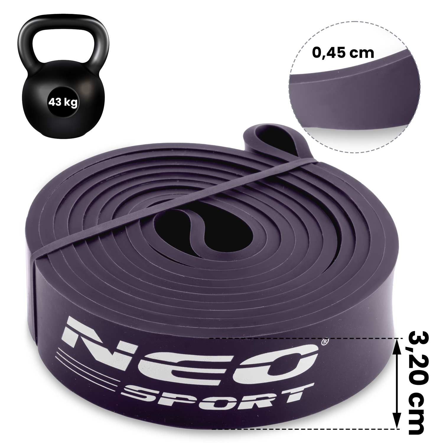 NS-960 Neo-Sport lilla treeningtakistuslint - Image 9