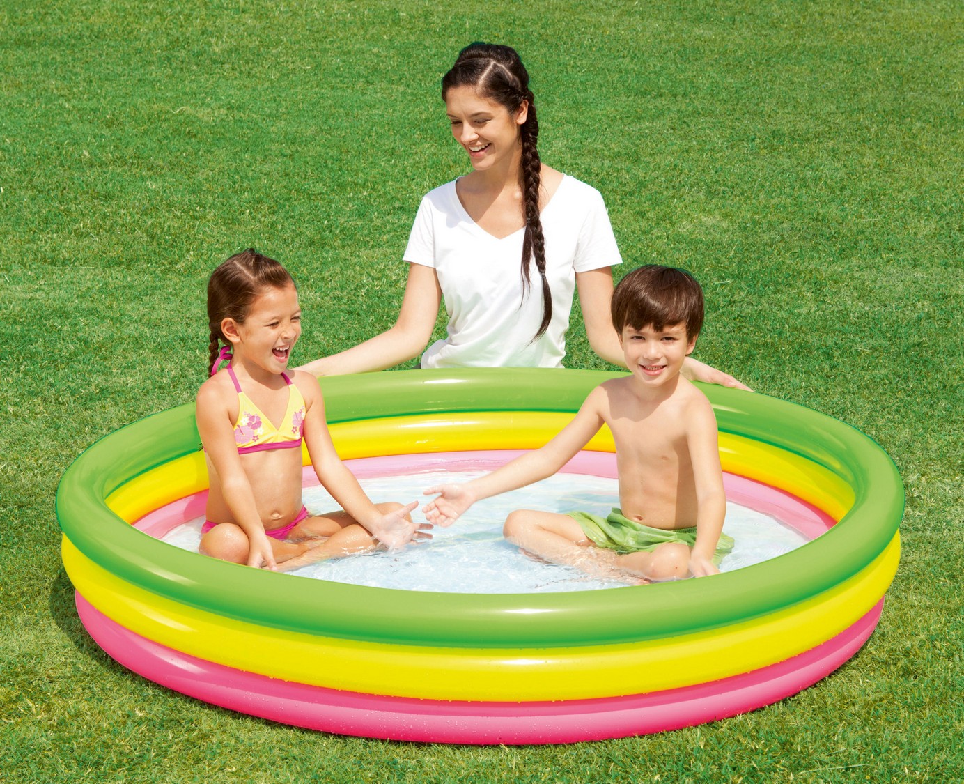 Täispuhutav bassein vikerkaarevärvides 152 x 30 cm Bestway 51103 - Image 2