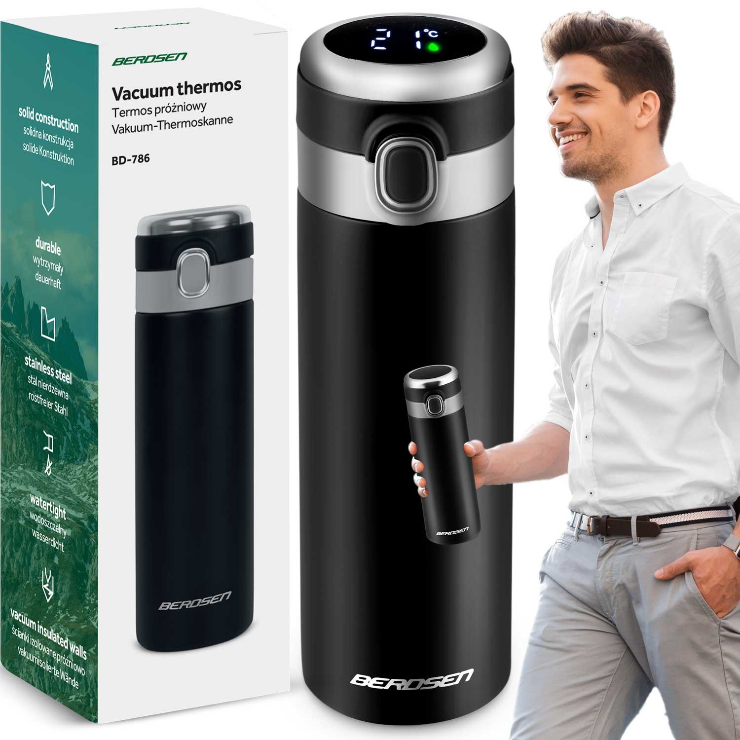 Vaakumtermos 450 ml BD-786 must - Image 14