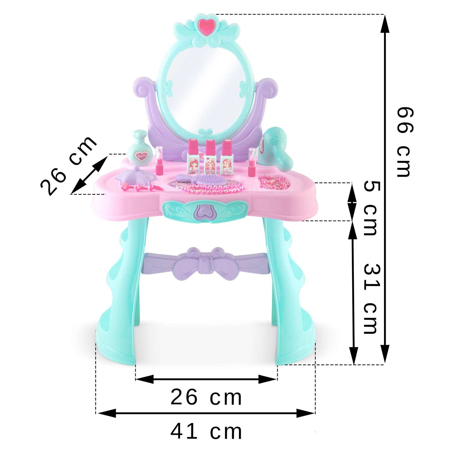 Ricokids 773200 peegliga tualettlaud tüdrukutele - Image 8