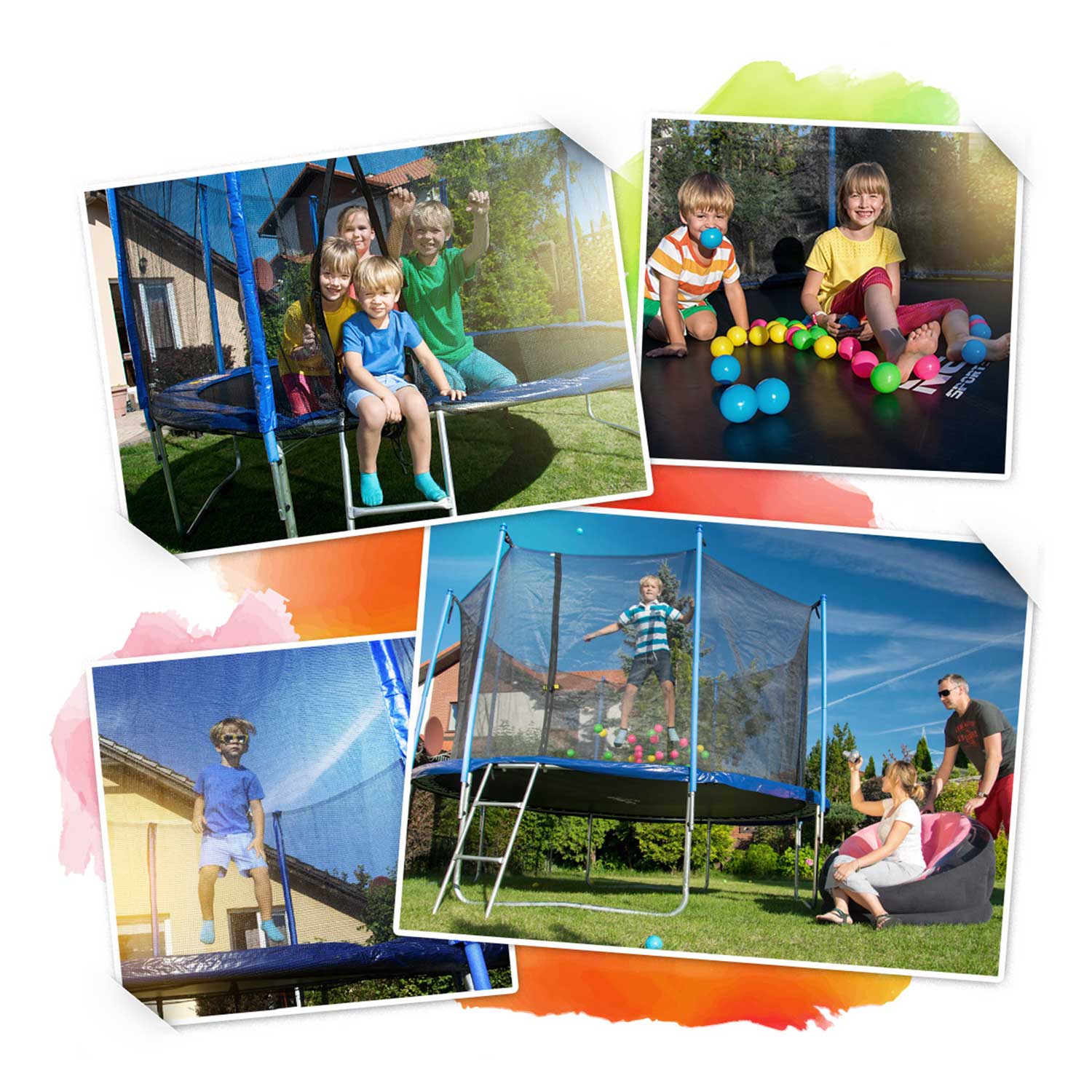 12 jala / 374 cm aiabauti sisevõrgu ja redeliga Neo-Sport - Image 6