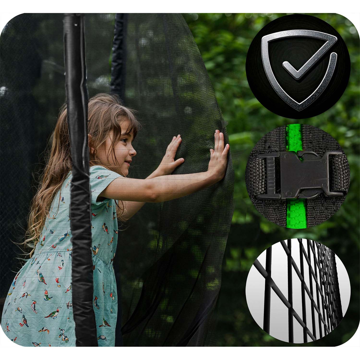 12 jala / 374 cm aiabauti õuevõrgu ja redeliga Neo-Sport - Image 12