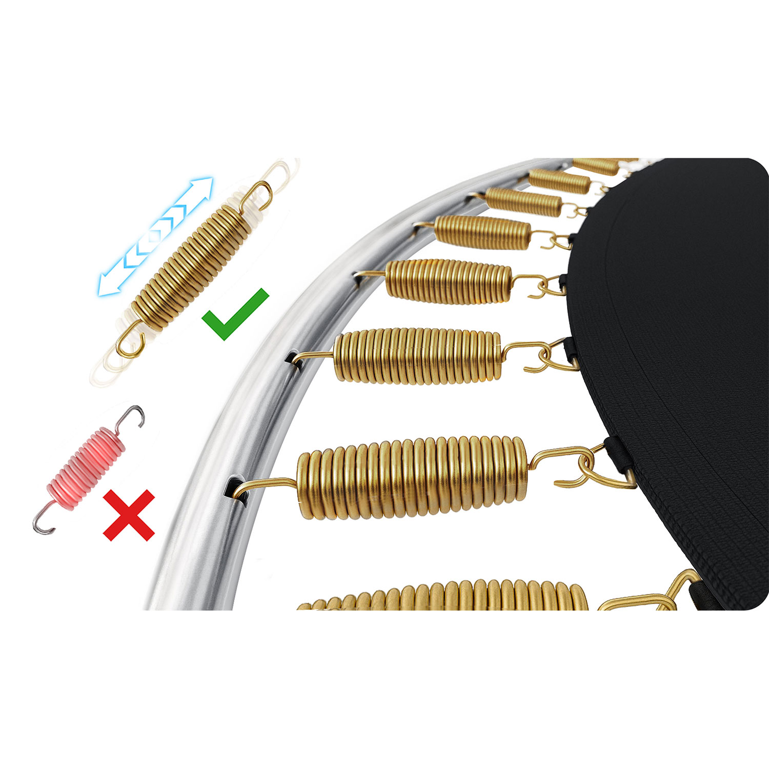 13 jala / 404 cm aiabauti õuevõrgu ja redeliga Neo-Sport - Image 11