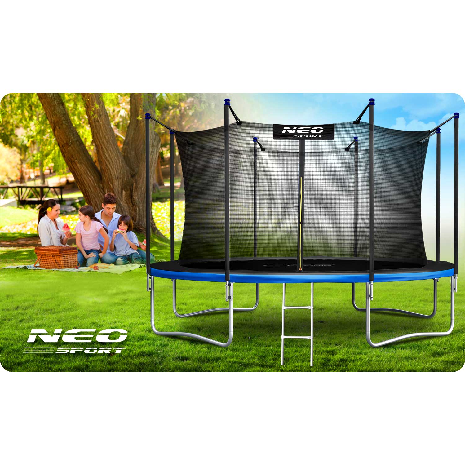 15 jala / 465 cm aiabauti sisevõrgu ja redeliga Neo-Sport - Image 12