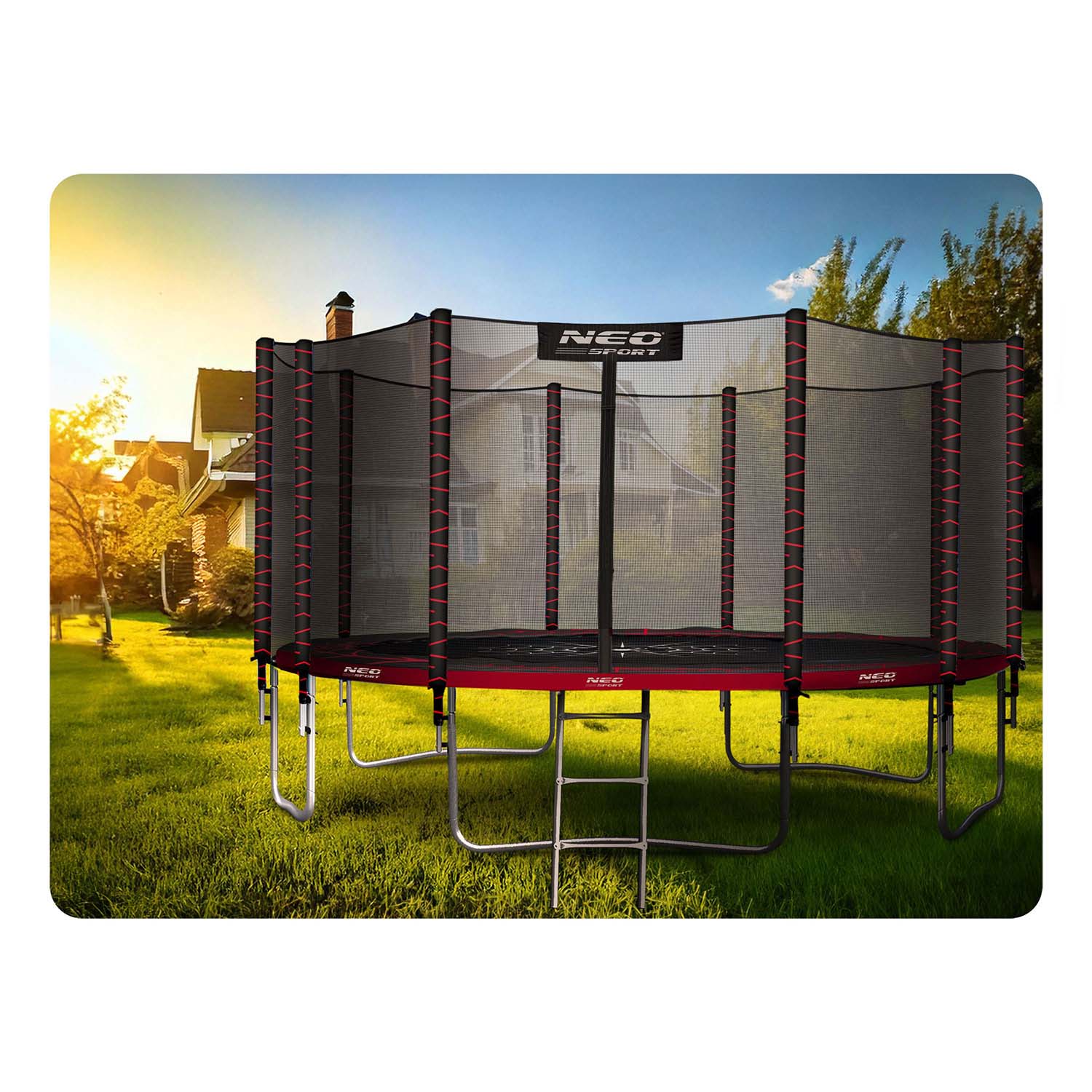 15 jala / 465 cm aiabauti õuevõrgu ja redeliga Neo-Sport - Image 4