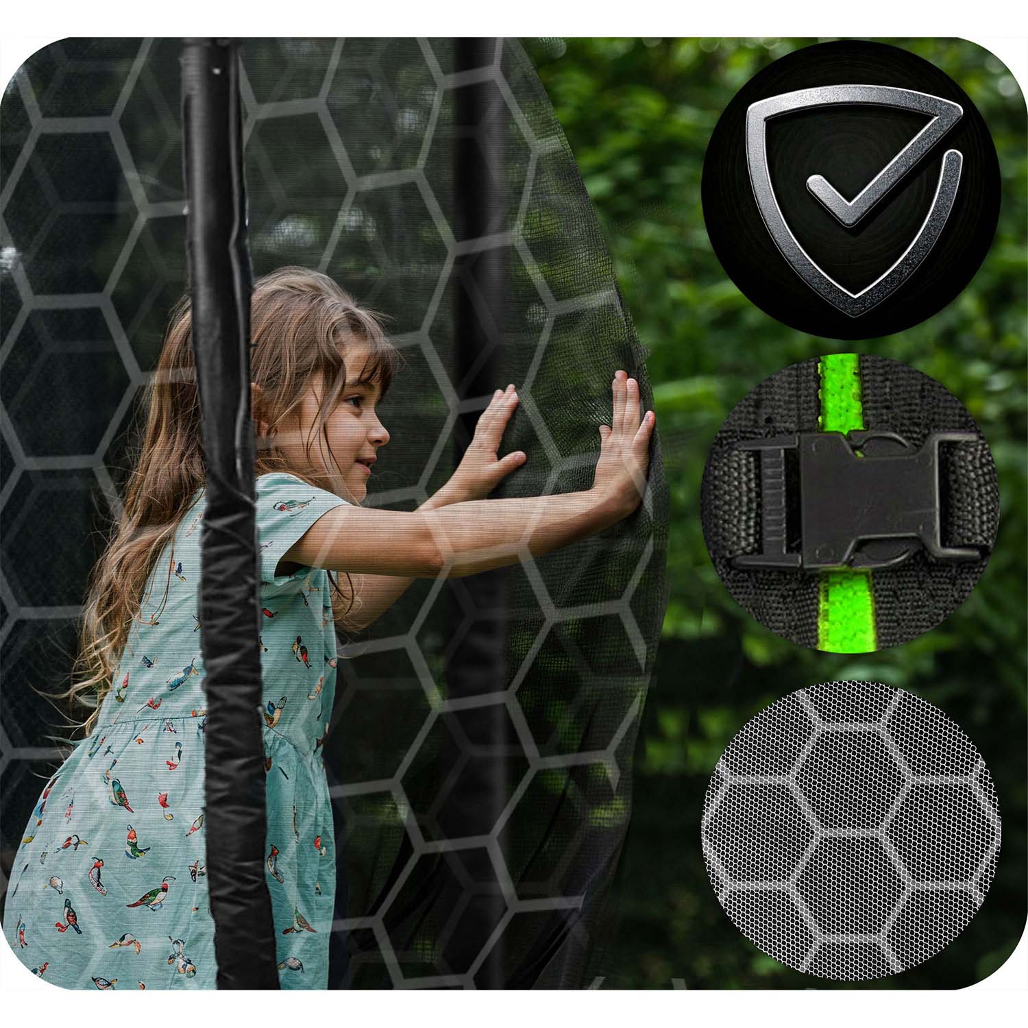 15 jala / 465 cm aiabauti sisevõrgu ja redeliga Neo-Sport - Image 12