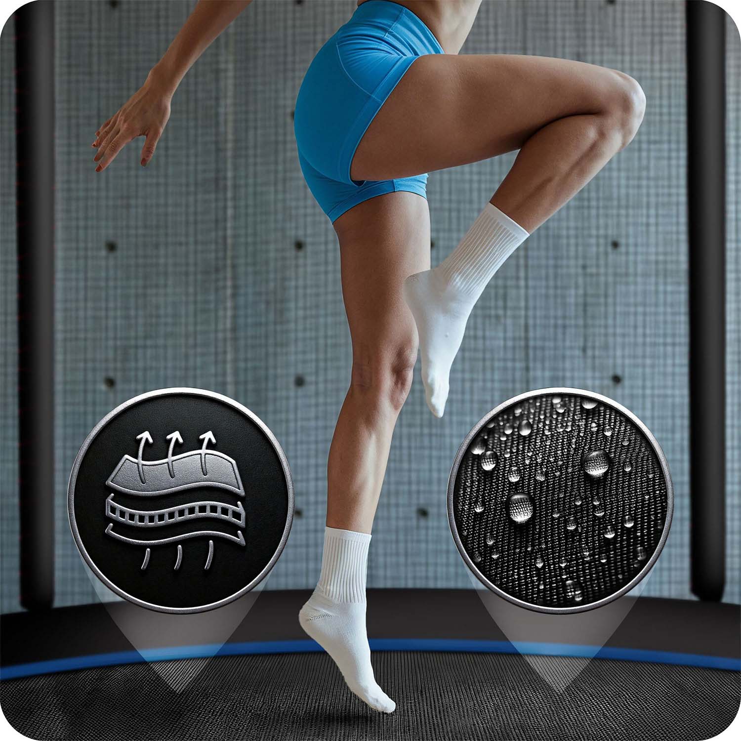 15 jala / 465 cm aiabauti õuevõrgu ja redeliga Neo-Sport - Image 14