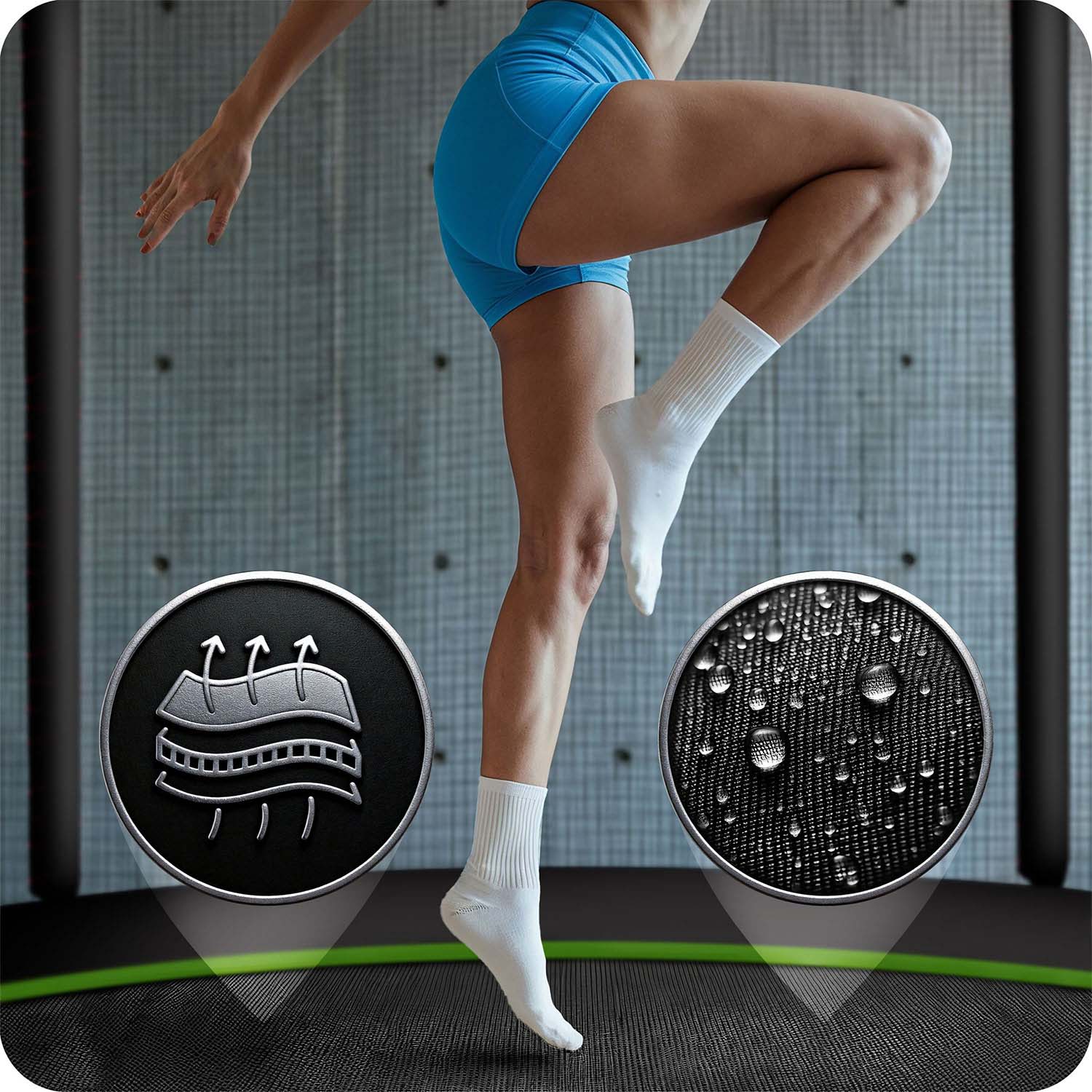 15 jala / 465 cm aiabauti õuevõrgu ja redeliga Neo-Sport - Image 14