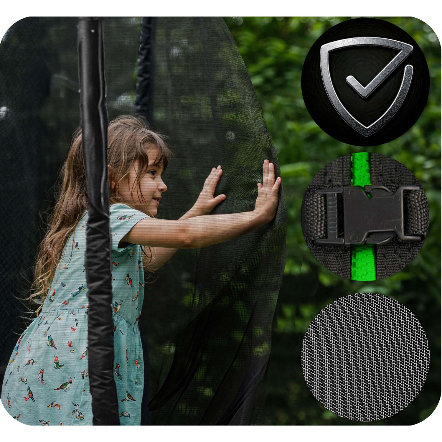 15 jala / 465 cm aiabauti õuevõrgu ja redeliga Neo-Sport - Image 11