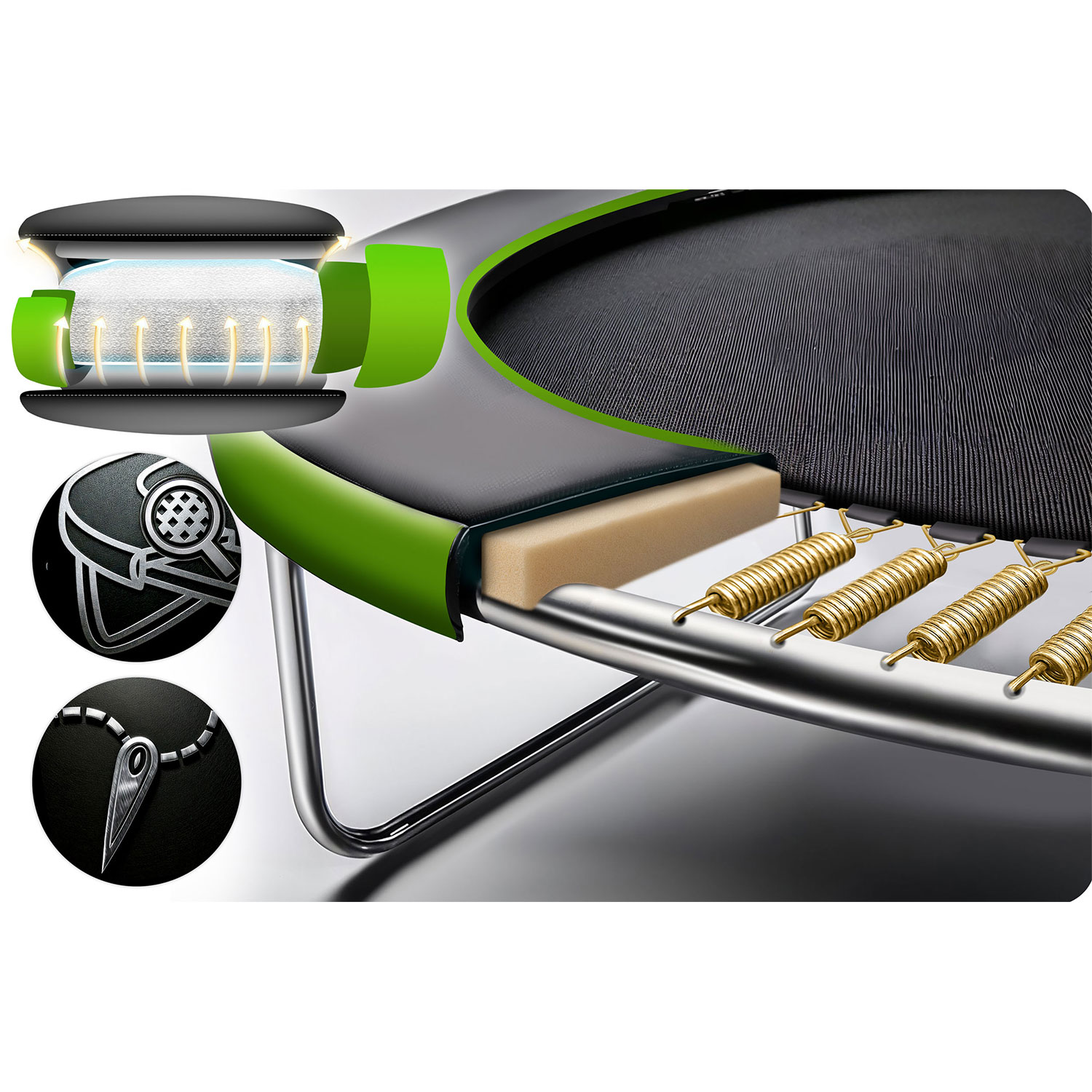 15 jala / 465 cm aiabauti õuevõrgu ja redeliga Neo-Sport - Image 6