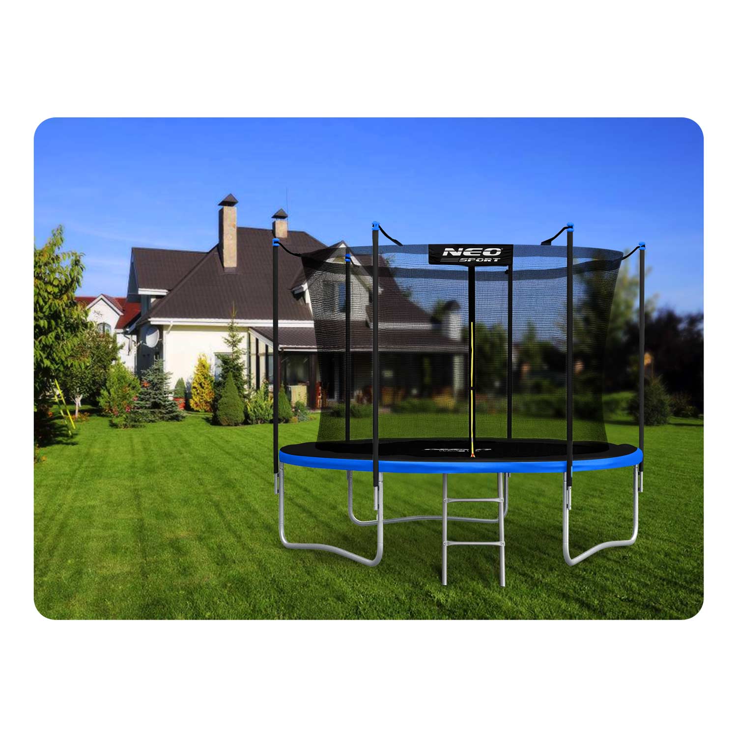 183 cm pikkune aiabauti sisevõrgu ja redeliga Neo-Sport - Image 10