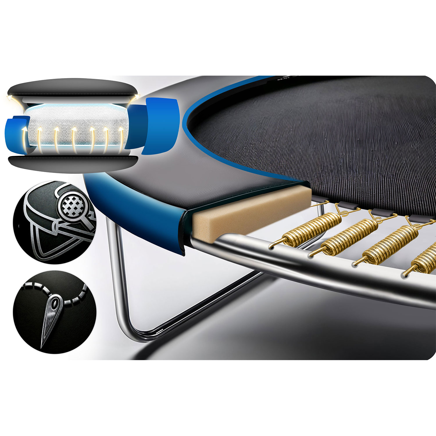 183 cm pikkune aiabauti õuevõrgu ja redeliga Neo-Sport - Image 13