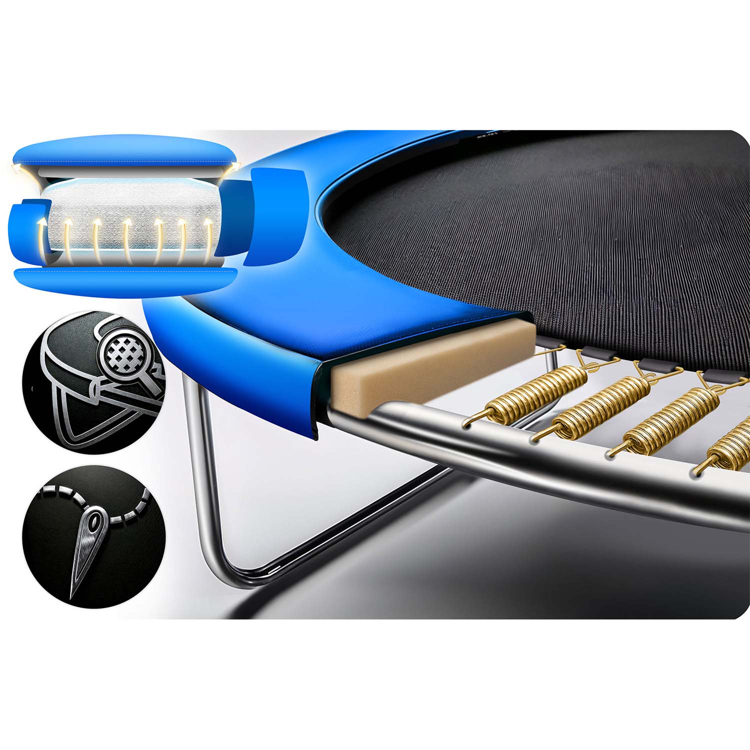 183 cm pikkune aiabauti sisevõrgu ja redeliga Neo-Sport - Image 12