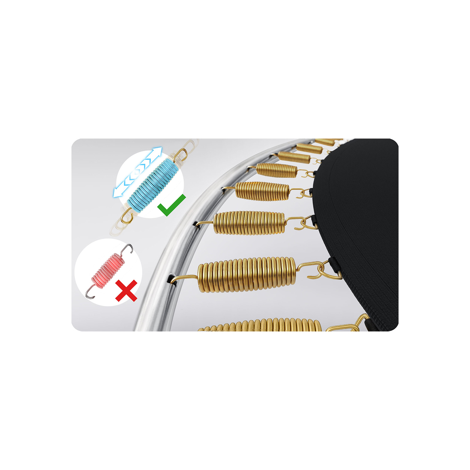 183 cm pikkune aiabauti sisevõrgu ja redeliga Neo-Sport - Image 12