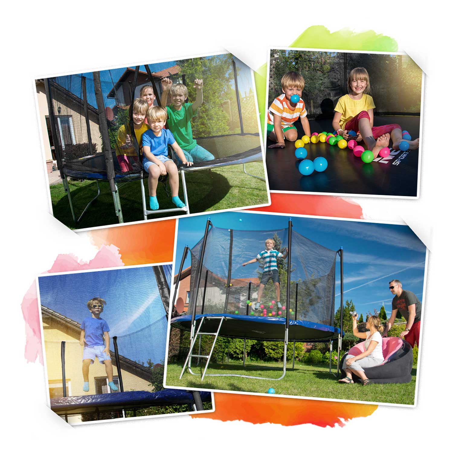 252 cm pikkune aiabauti sisevõrgu ja redeliga Neo-Sport - Image 6