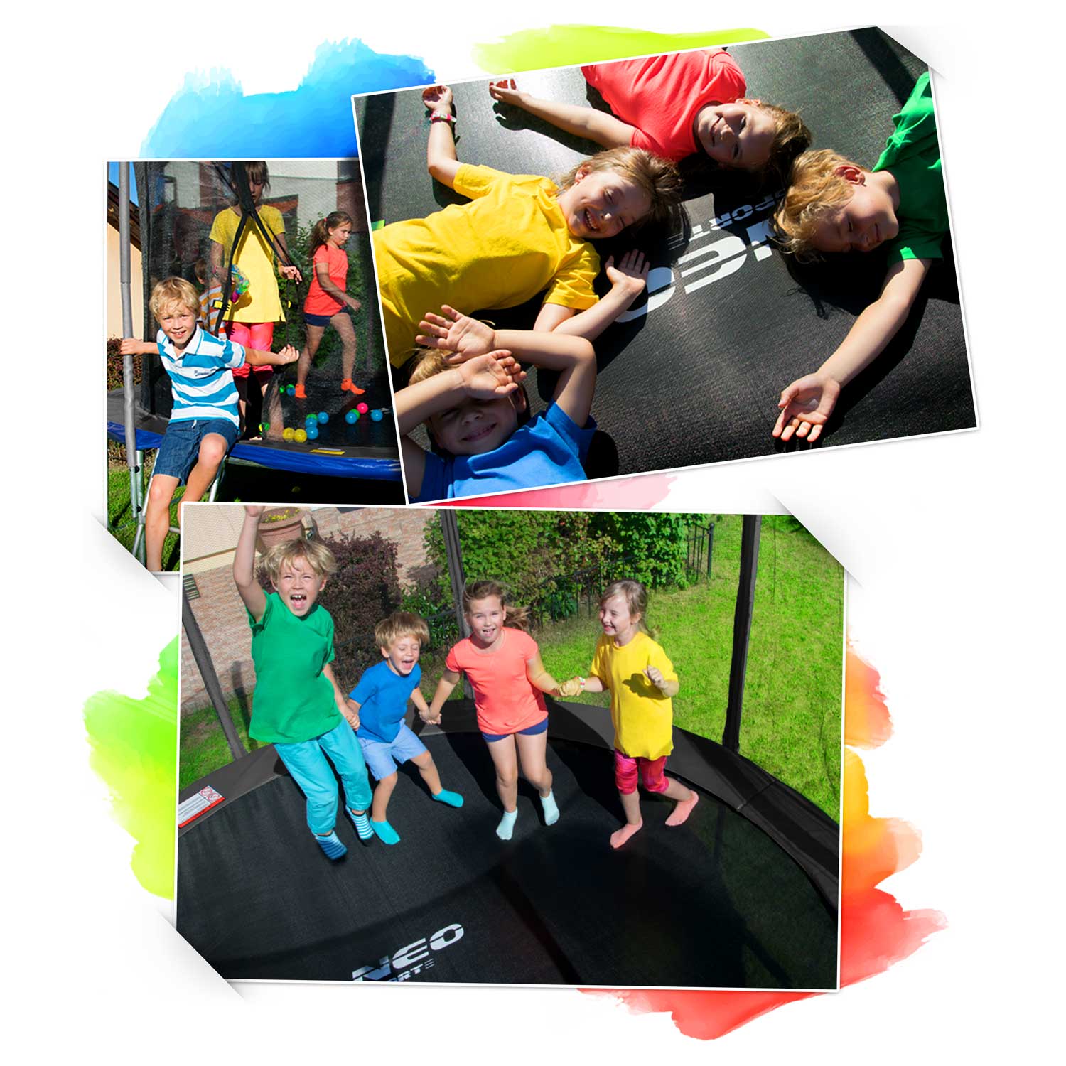 252 cm pikkune aiabauti sisevõrgu ja redeliga Neo-Sport - Image 8