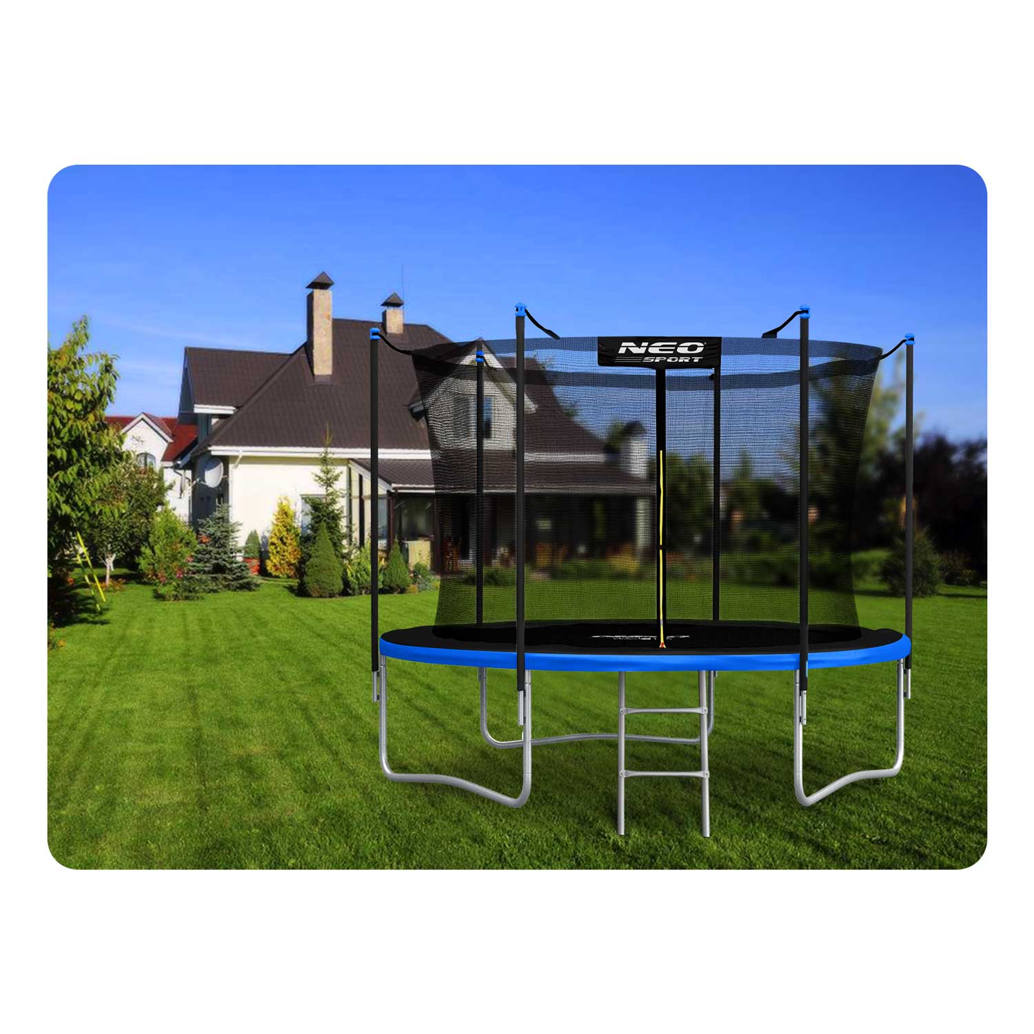 252 cm pikkune aiabauti sisevõrgu ja redeliga Neo-Sport - Image 10