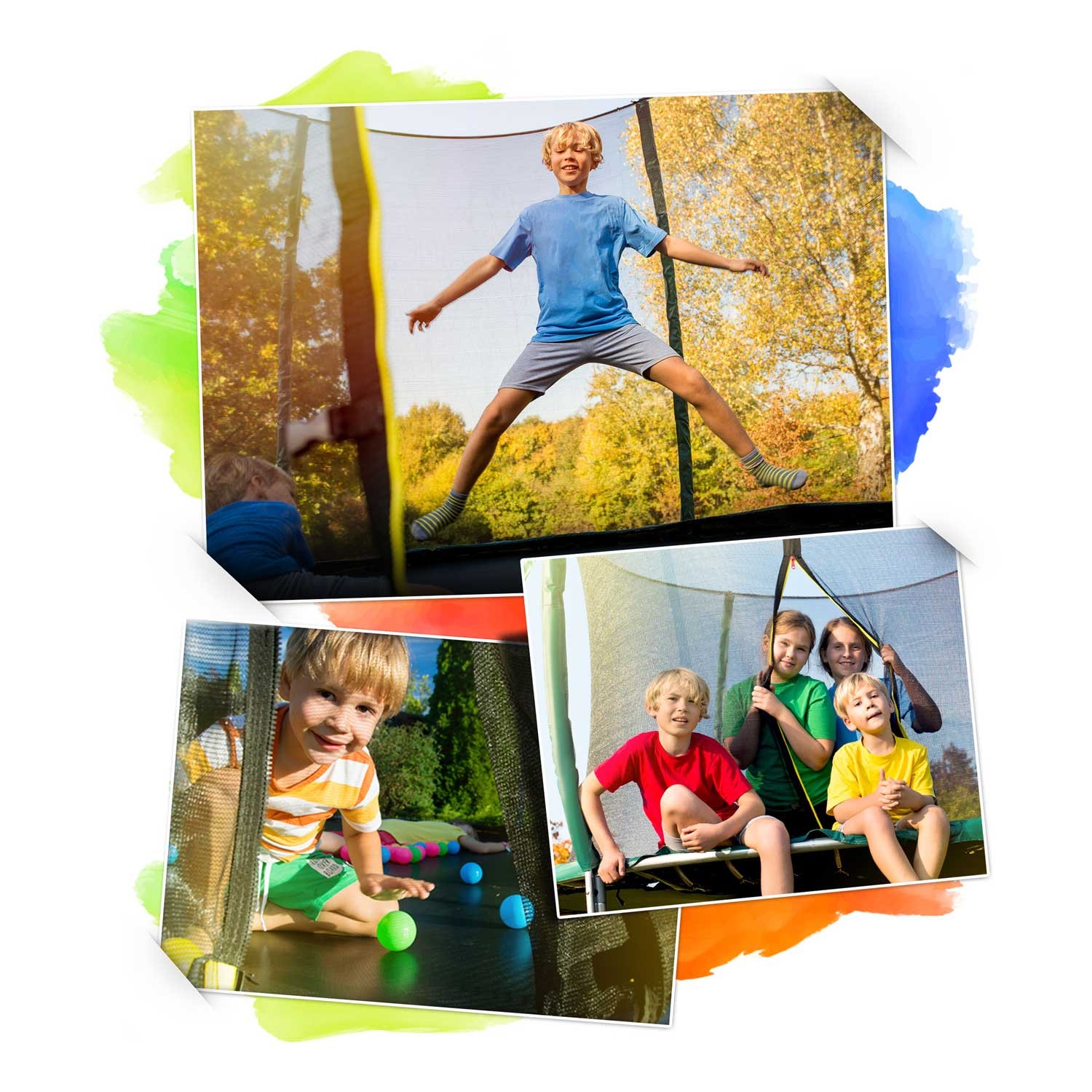 14ft/435cm profileeritud aiabatuut sisevõrguga Neo-Sport - Image 4