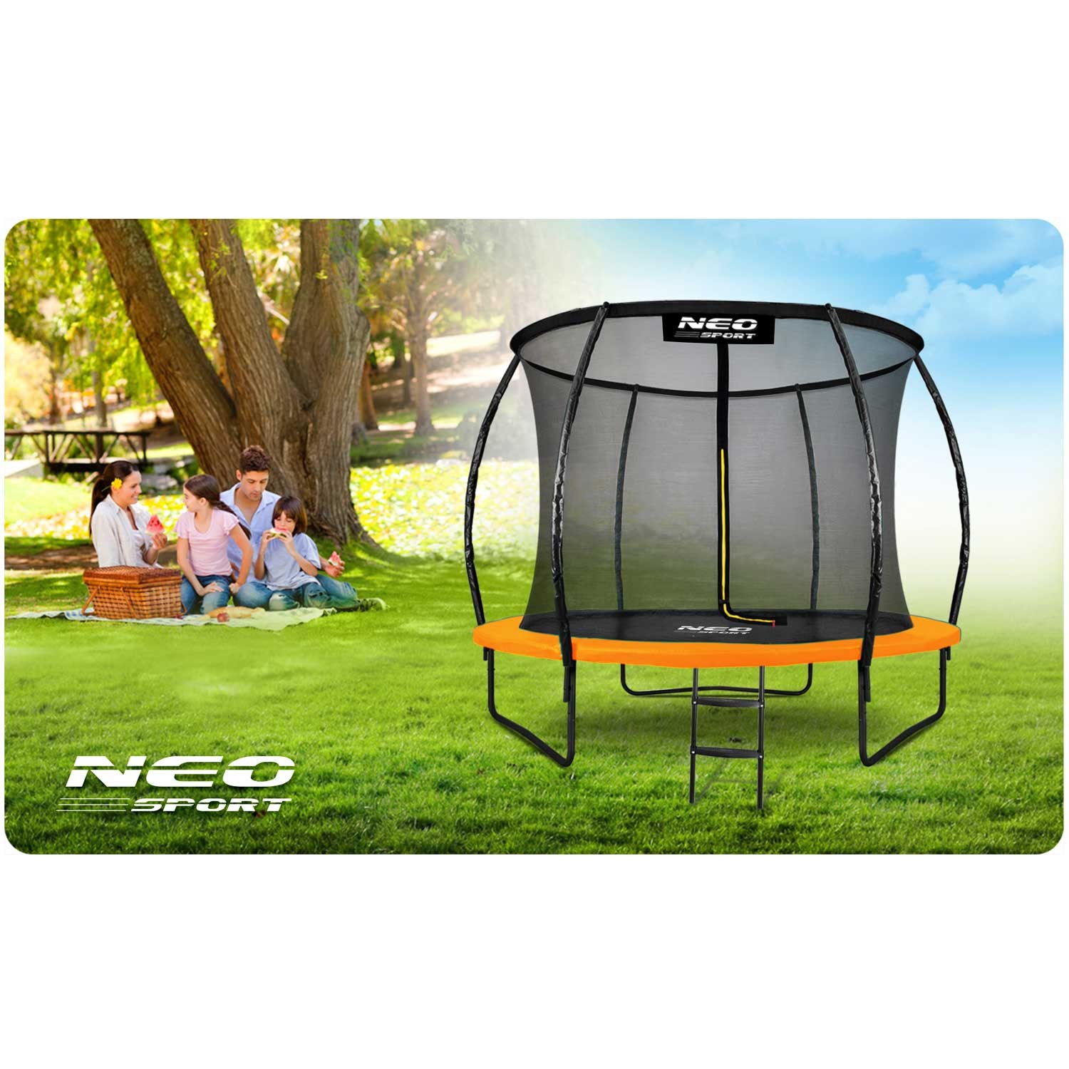 252 cm pikkune profileeritud aiabautiin sisevõrguga Neo-Sport + TASUTA mullivann - Image 10