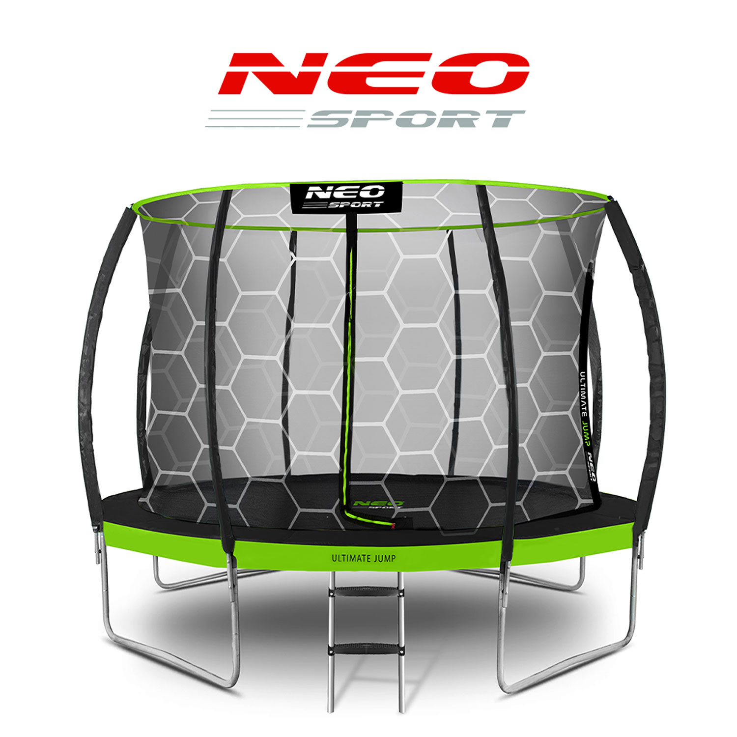 12 jala / 374 cm profileeritud aiabatuut sisevõrguga Neo-Sport - Image 10