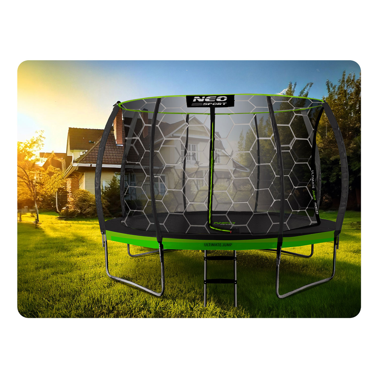 14ft/435cm profileeritud aiabatuut sisevõrguga Neo-Sport - Image 4