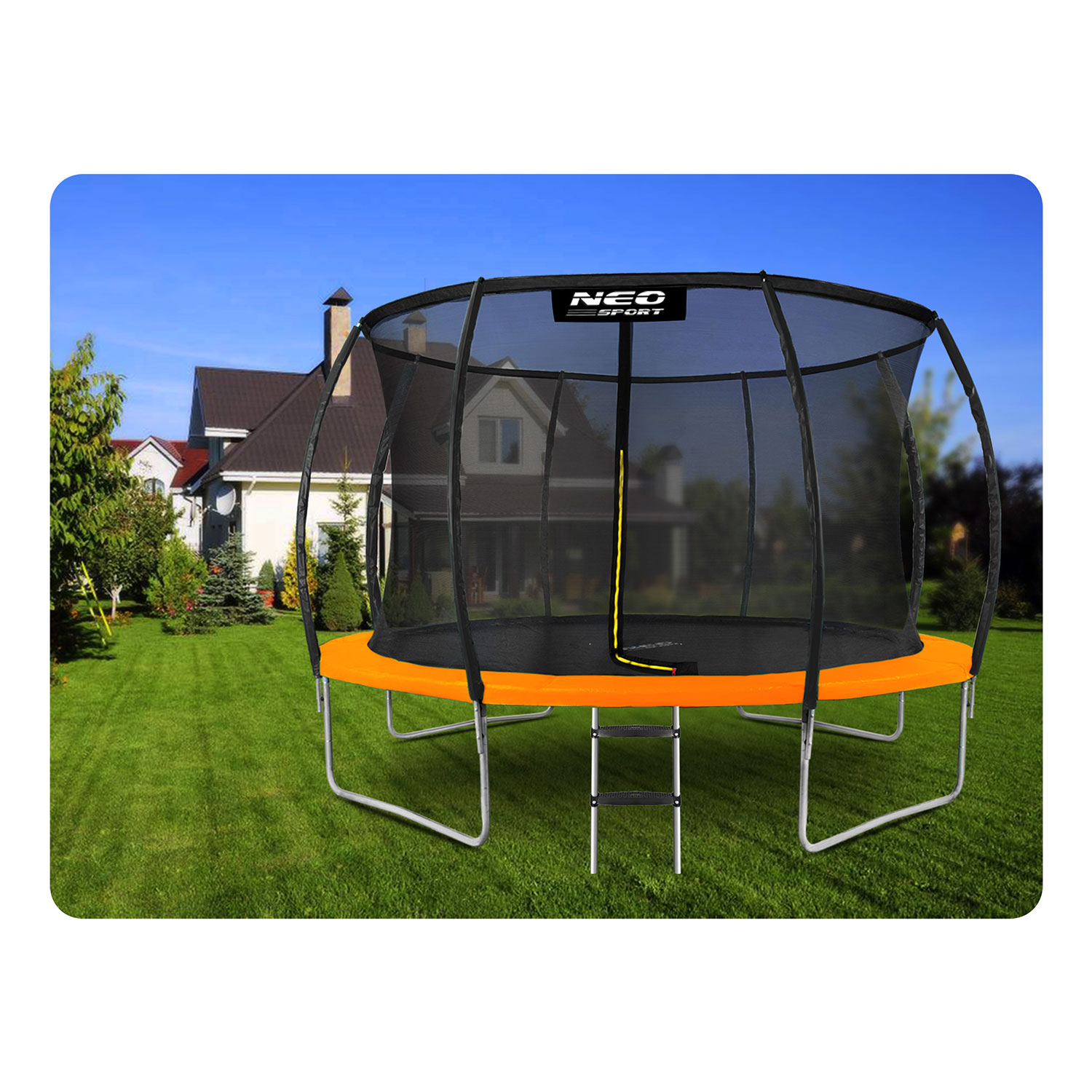 12 jala / 374 cm profileeritud aiabatuut sisevõrguga Neo-Sport - Image 4