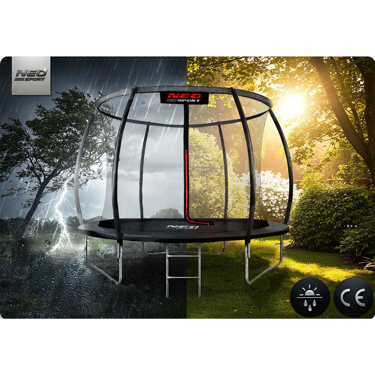 10ft/312cm profileeritud aiabatuut sisevõrguga Neo-Sport - Image 8