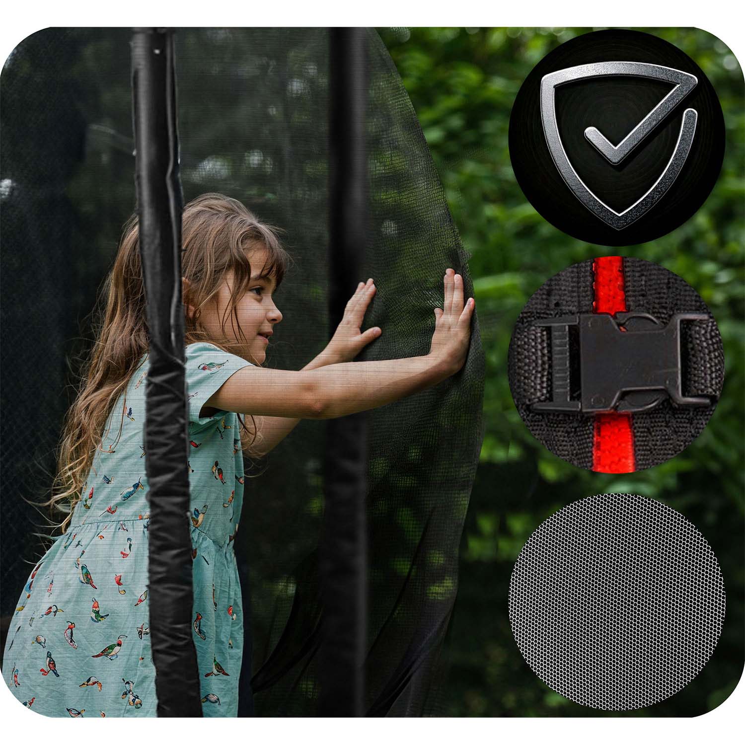 10ft/312cm profileeritud aiabatuut sisevõrguga Neo-Sport - Image 10