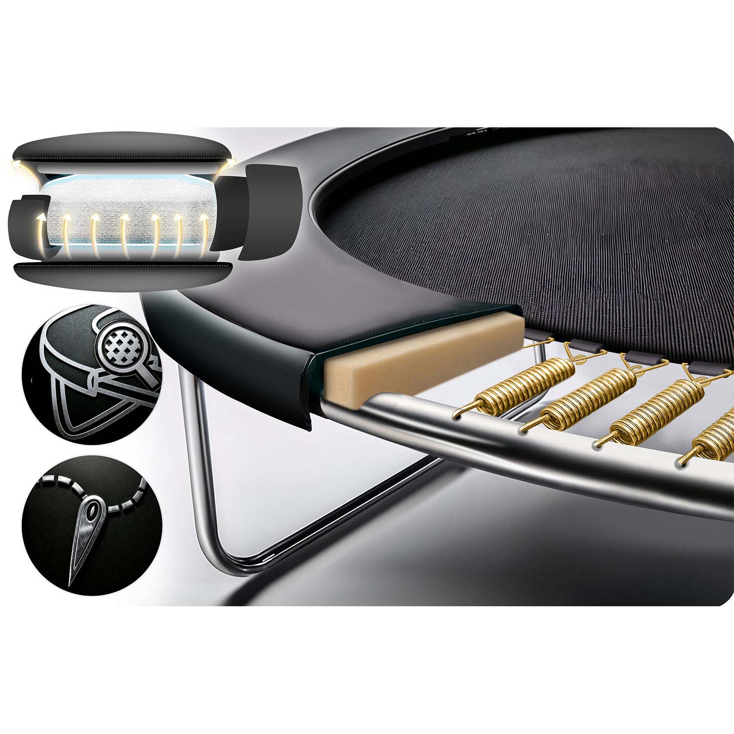 10ft/312cm profileeritud aiabatuut sisevõrguga Neo-Sport - Image 12