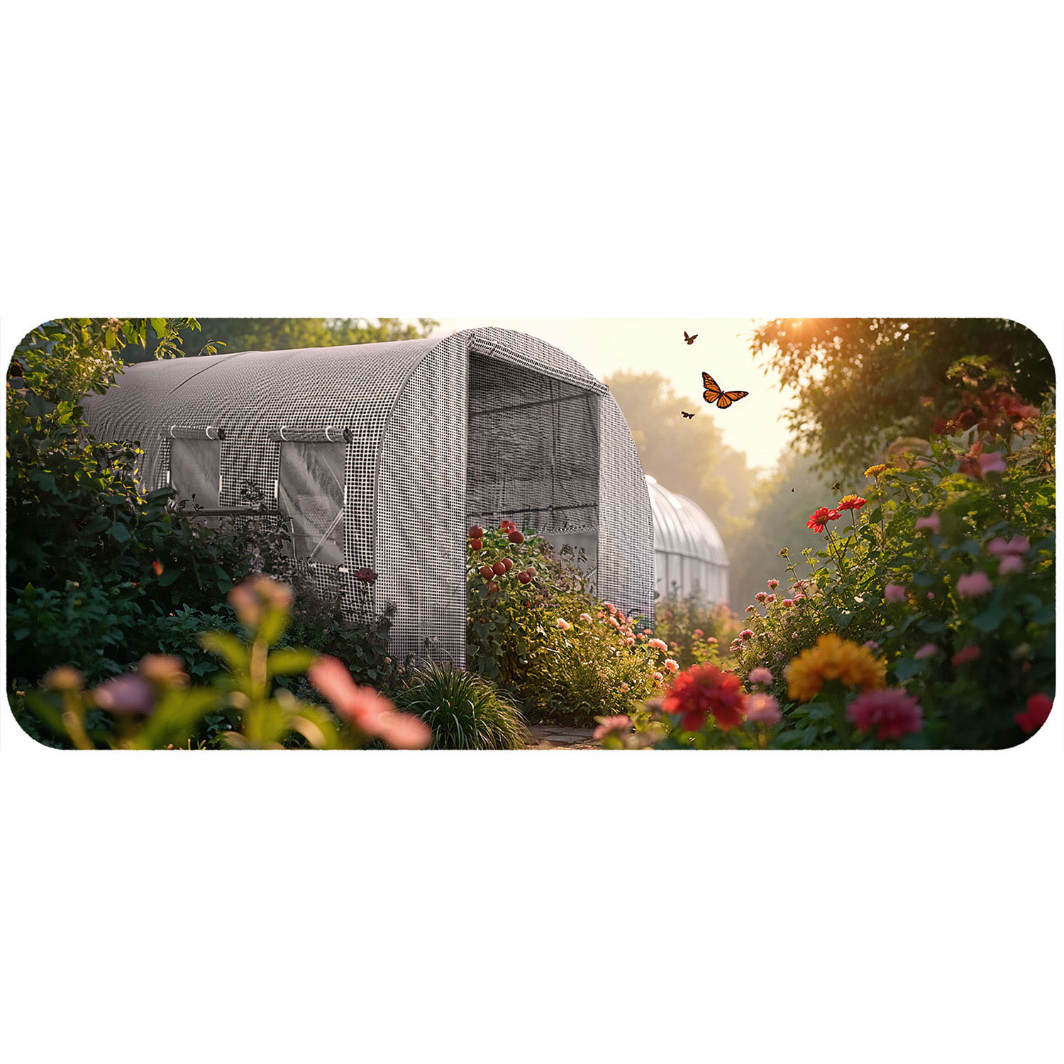 Aiatunnel 2 x 3 m (6 m2) valge Plonos - Image 6