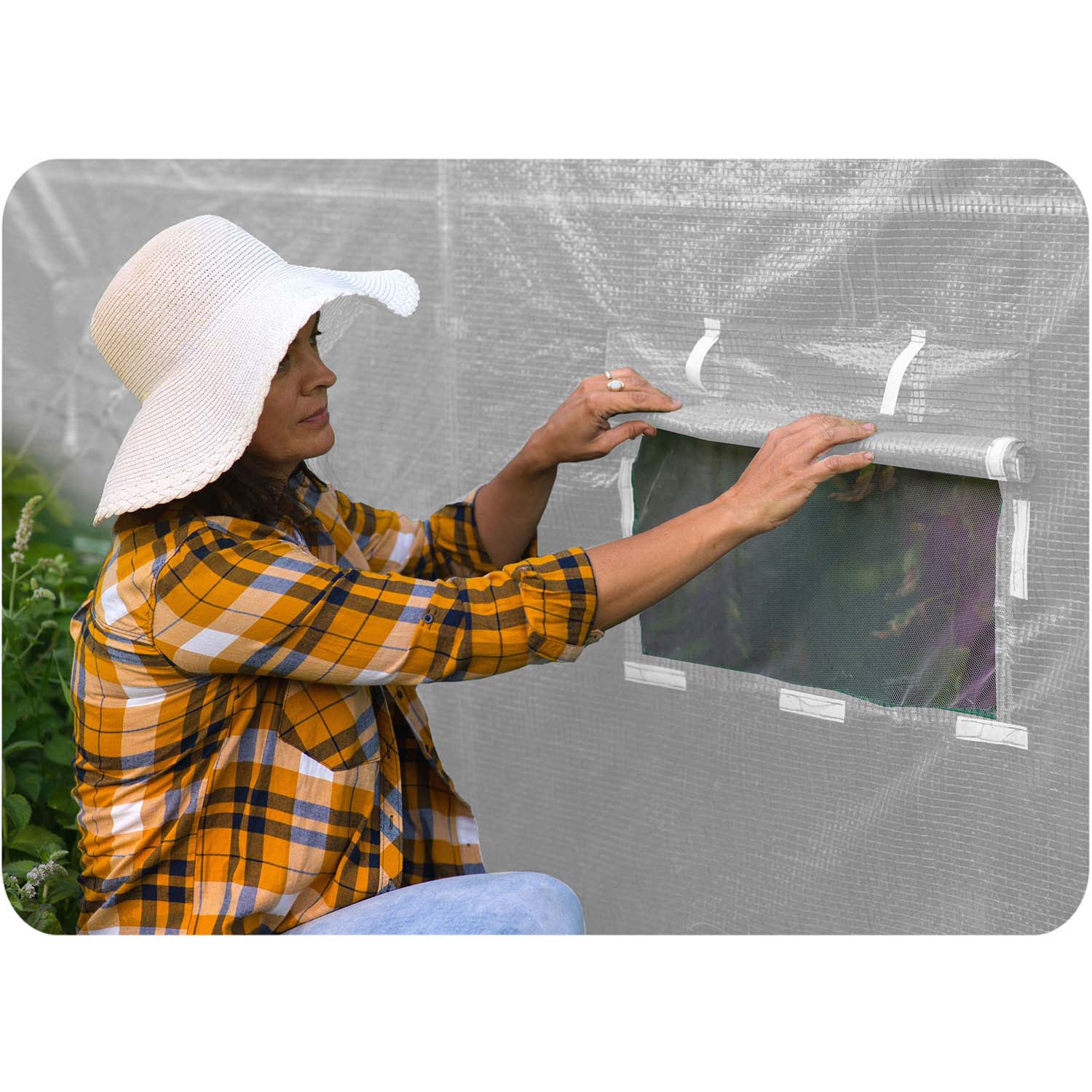 Aiatunnel 2 x 3 m (6 m2) valge Plonos - Image 10