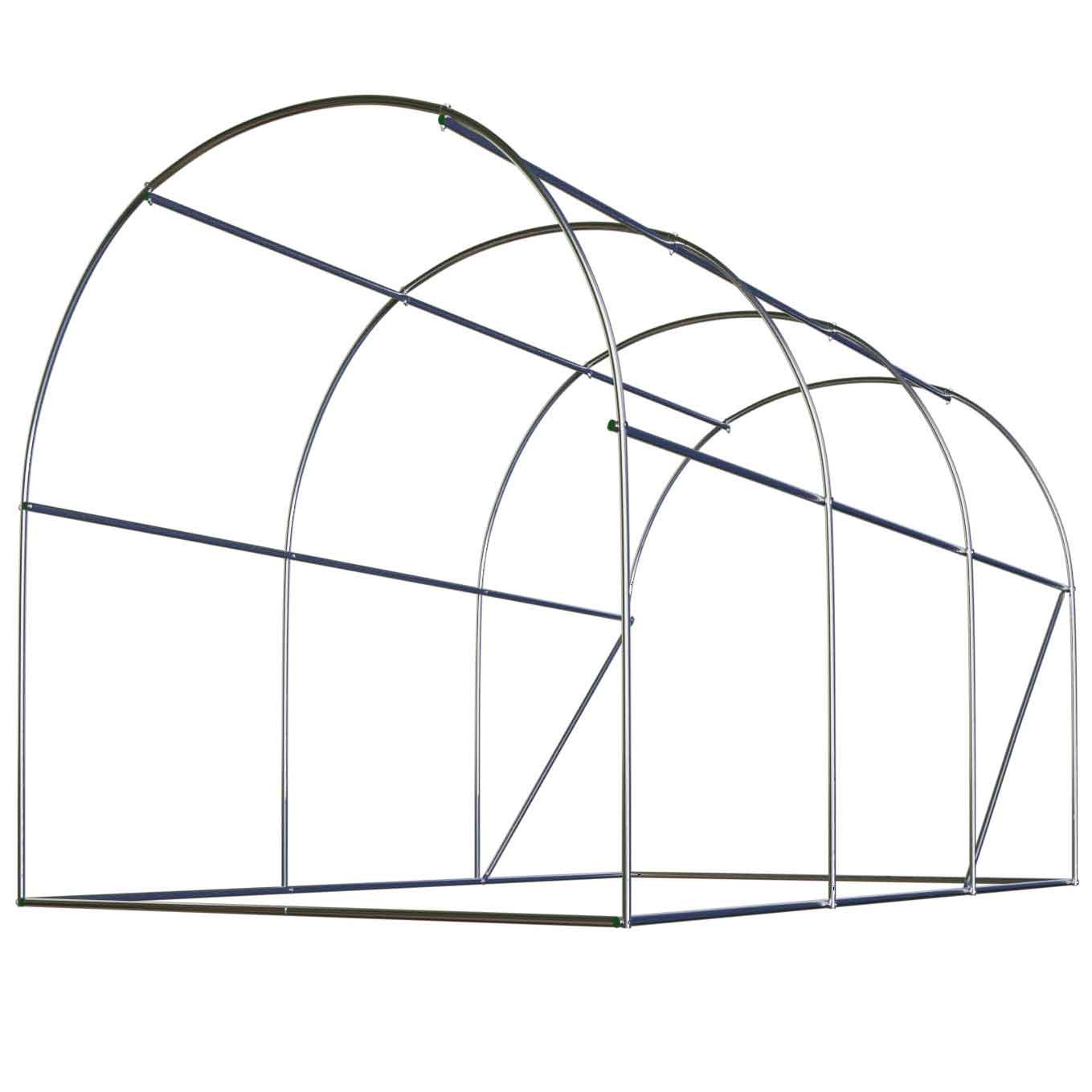 Tugevdatud aiatunnel 2x3m (6m2) valge Plonos - Image 5