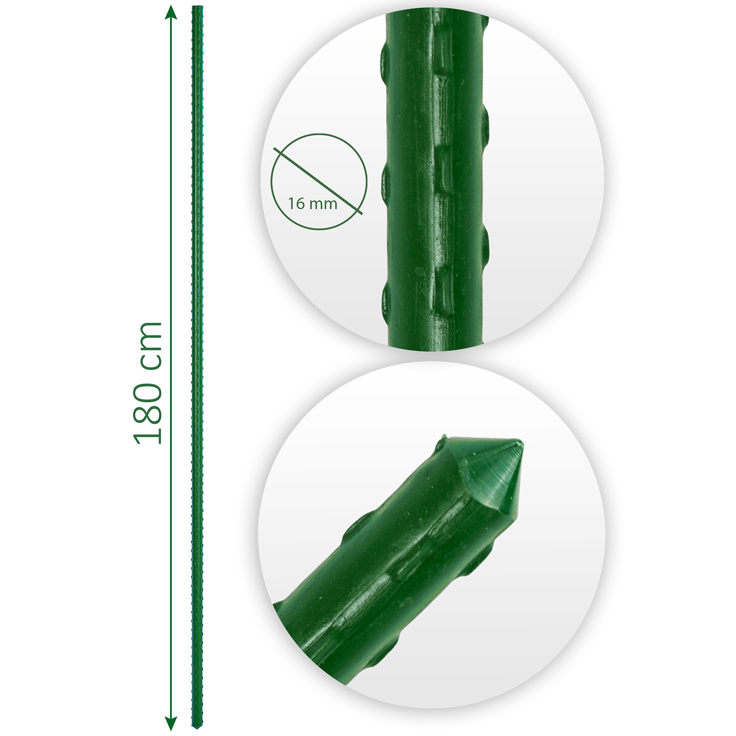 Lillepulgad 180 cm Plonos PL-940 rohelised 10 tk - Image 6