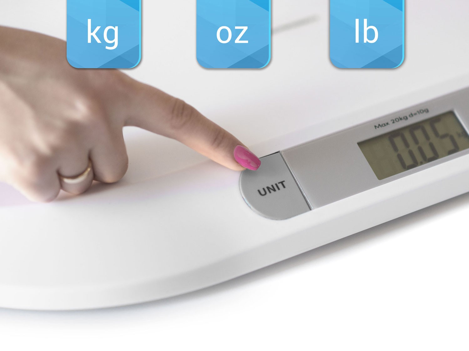 Elektrooniline beebikaal BW-141 valge - Image 5
