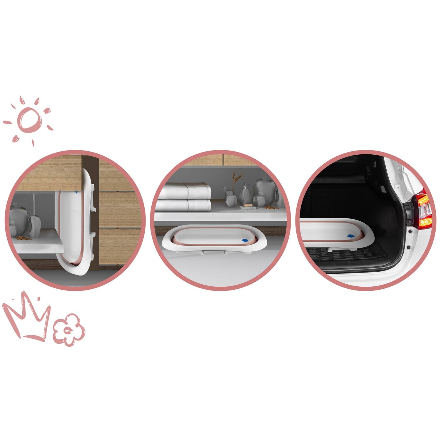 Beebivann RK-281 valge ja roosa - Image 9