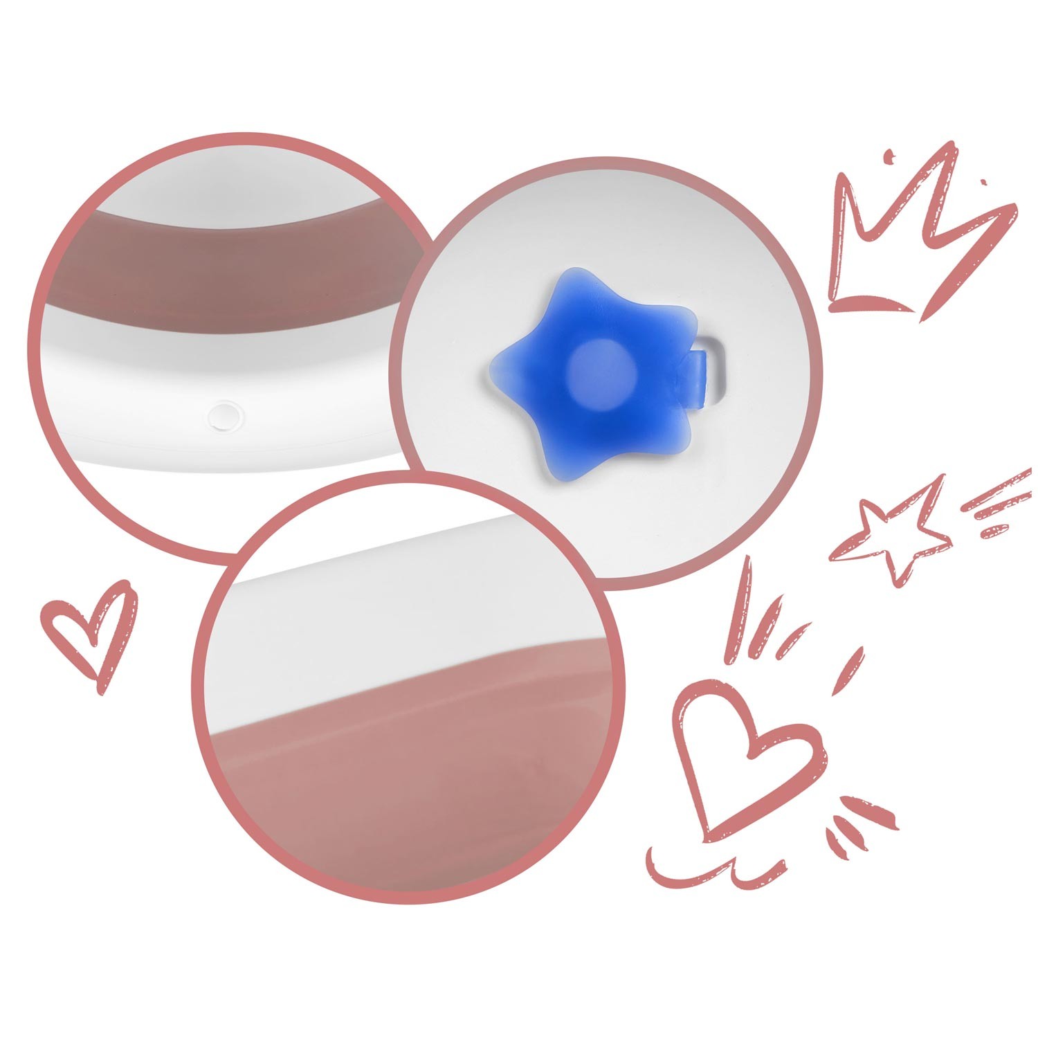 Beebivann RK-281 valge ja roosa - Image 5