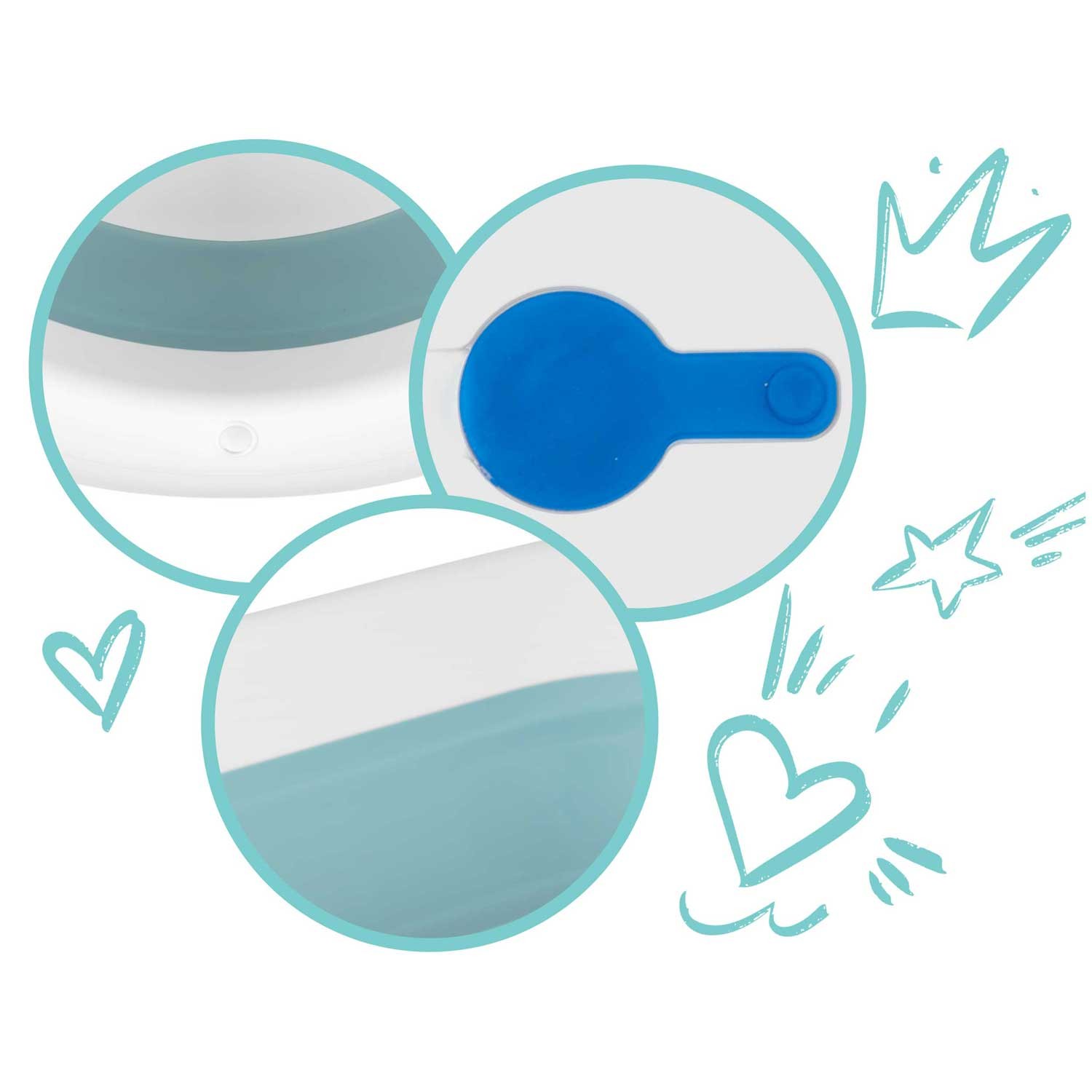 Beebivann termomeetri ja sisuga RK-282 valge ja sinine - Image 7