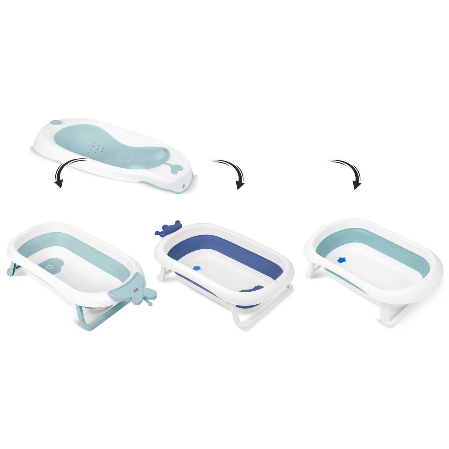 Beebivann termomeetri ja sisuga RK-282 valge ja sinine - Image 14