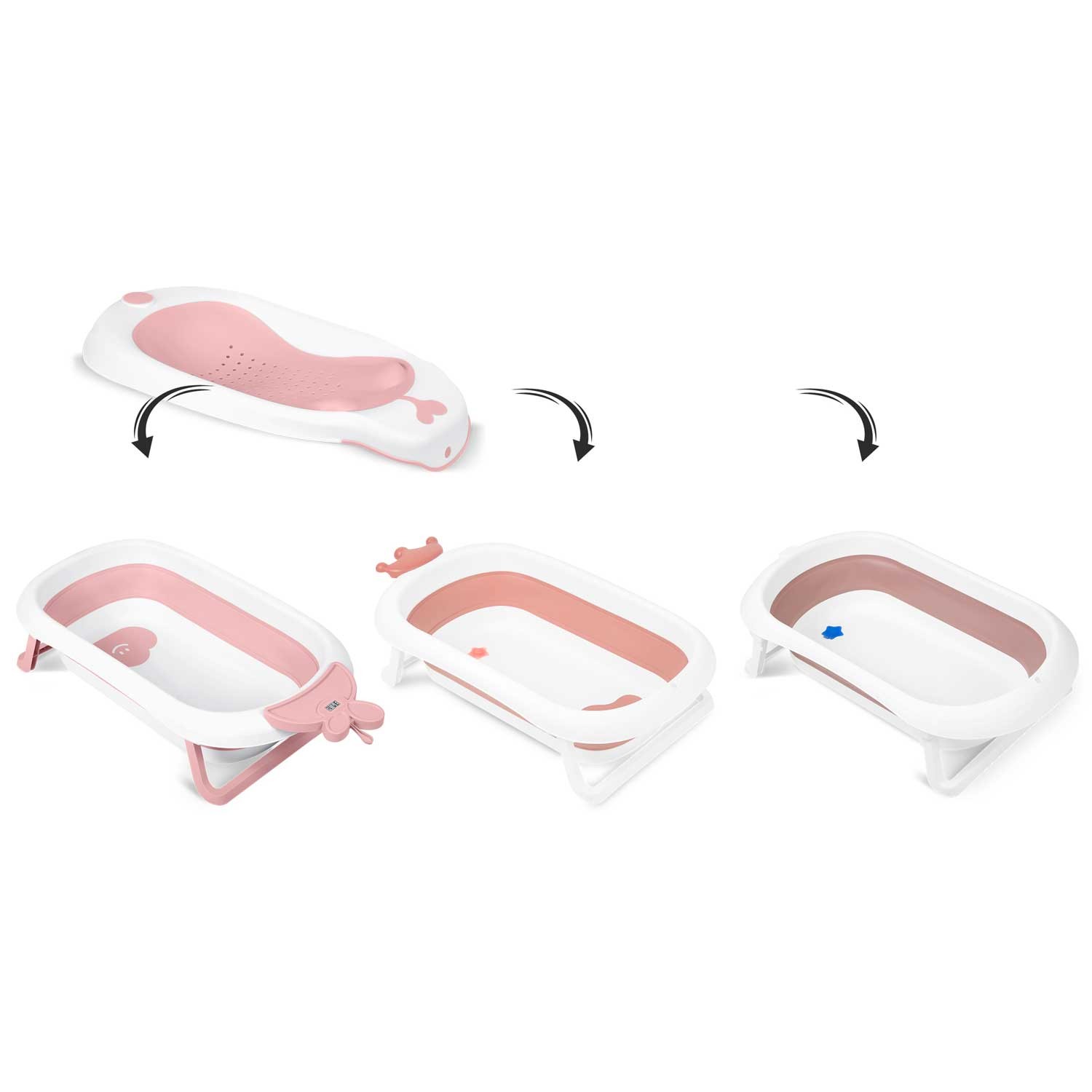 Beebivann termomeetri ja sisuga RK-282 valge ja roosa - Image 14