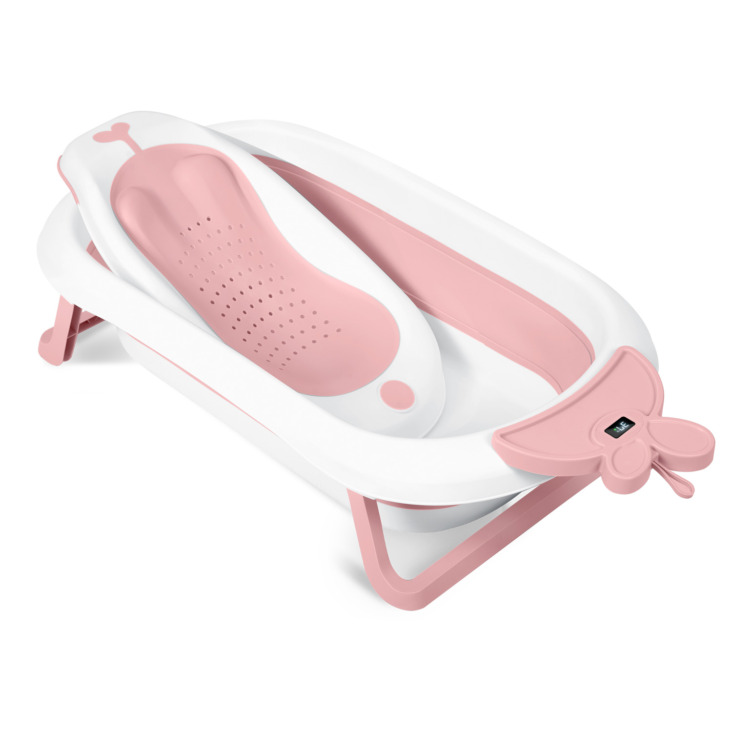 Beebivann termomeetriga RK-282 valge ja roosa - Image 2