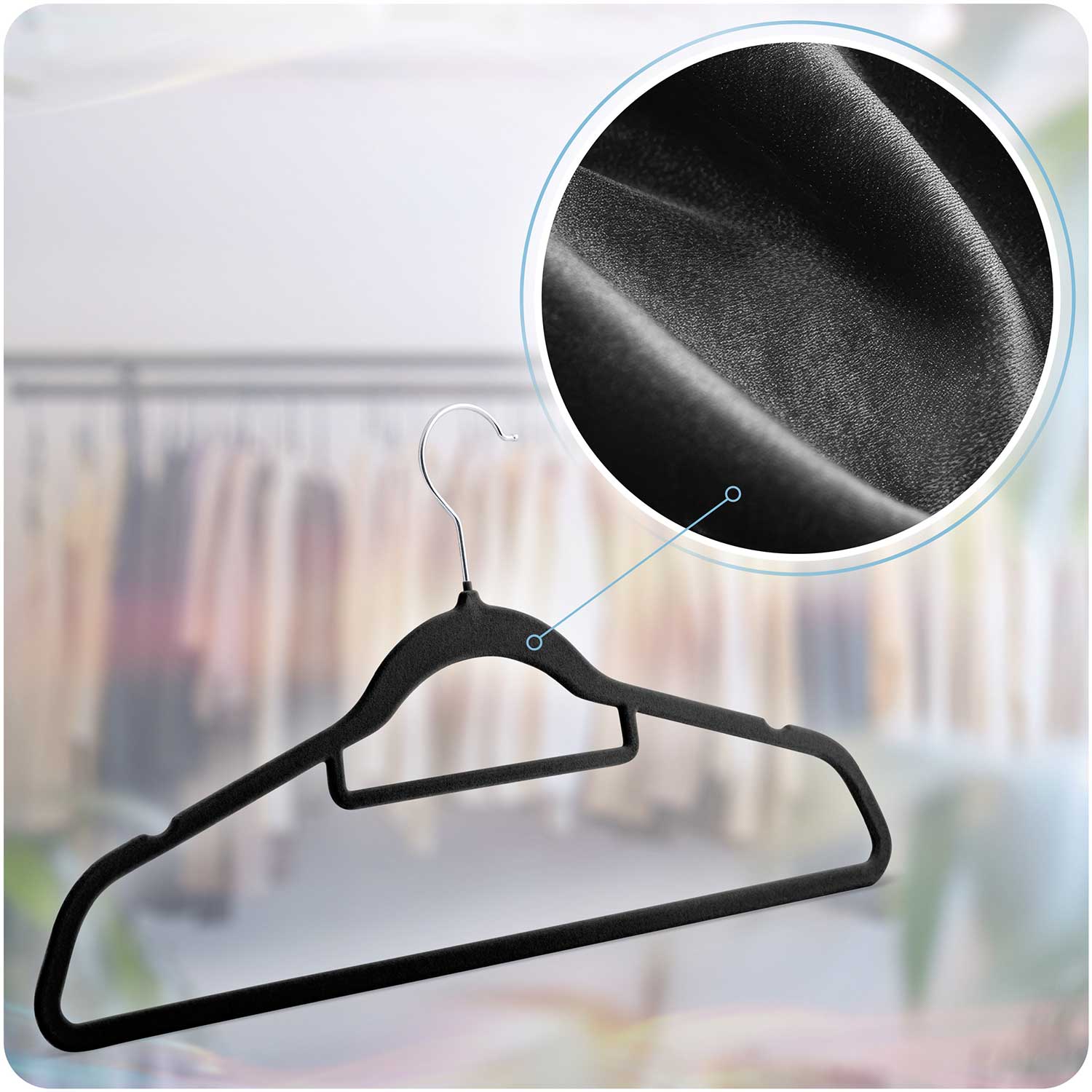 Sametist riidepuud 20 tk MS-859 Massido - Image 10