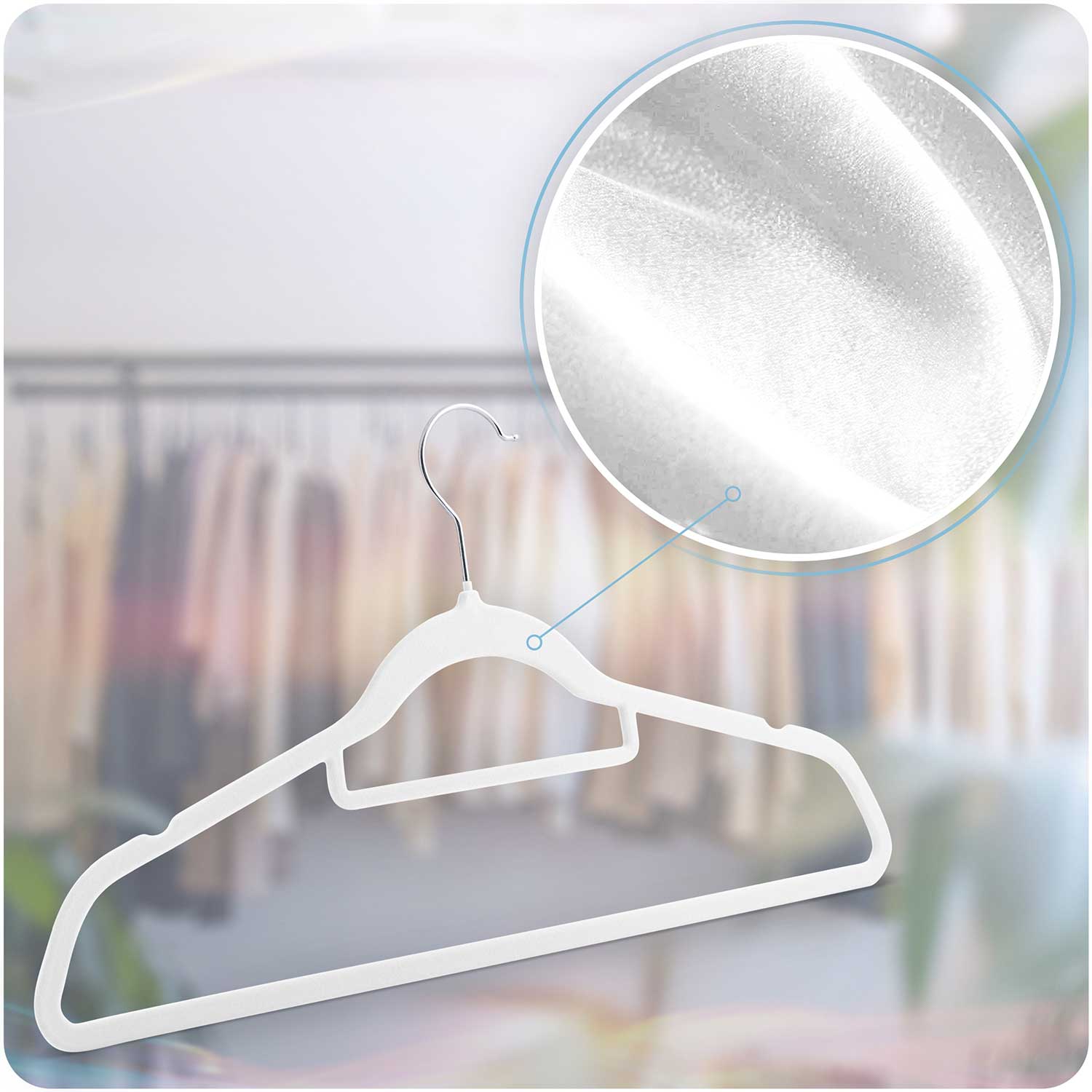 Sametist riidepuud 20 tk MS-859 Massido - Image 12