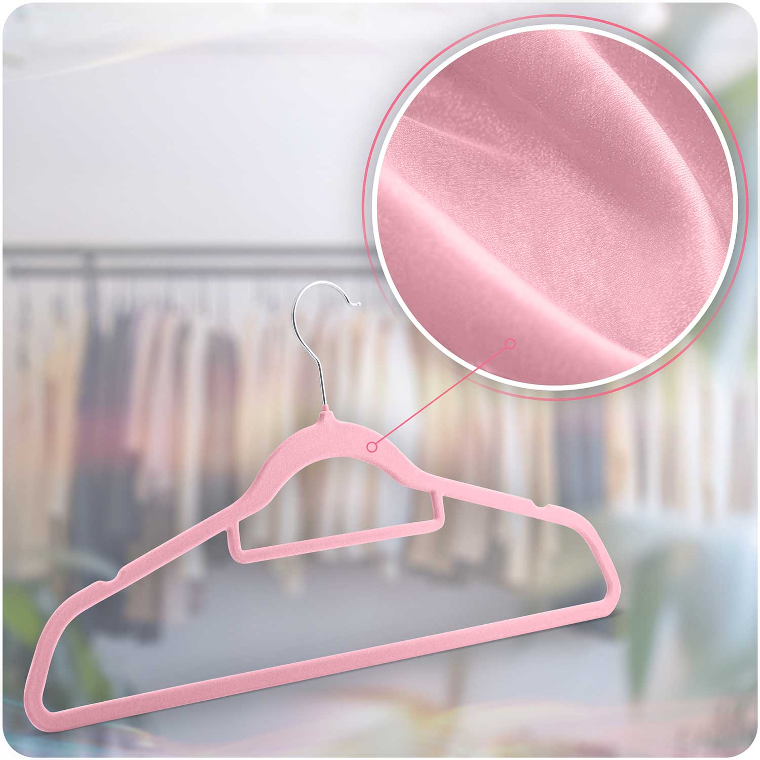 Sametist riidepuud 20 tk MS-859 Massido - Image 11