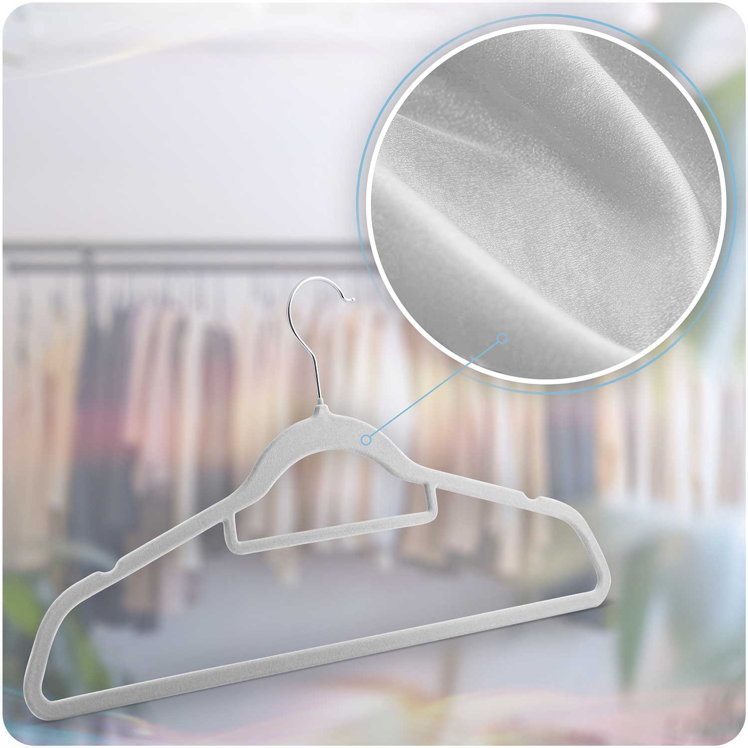 Sametist riidepuud 20 tk MS-859 Massido - Image 11