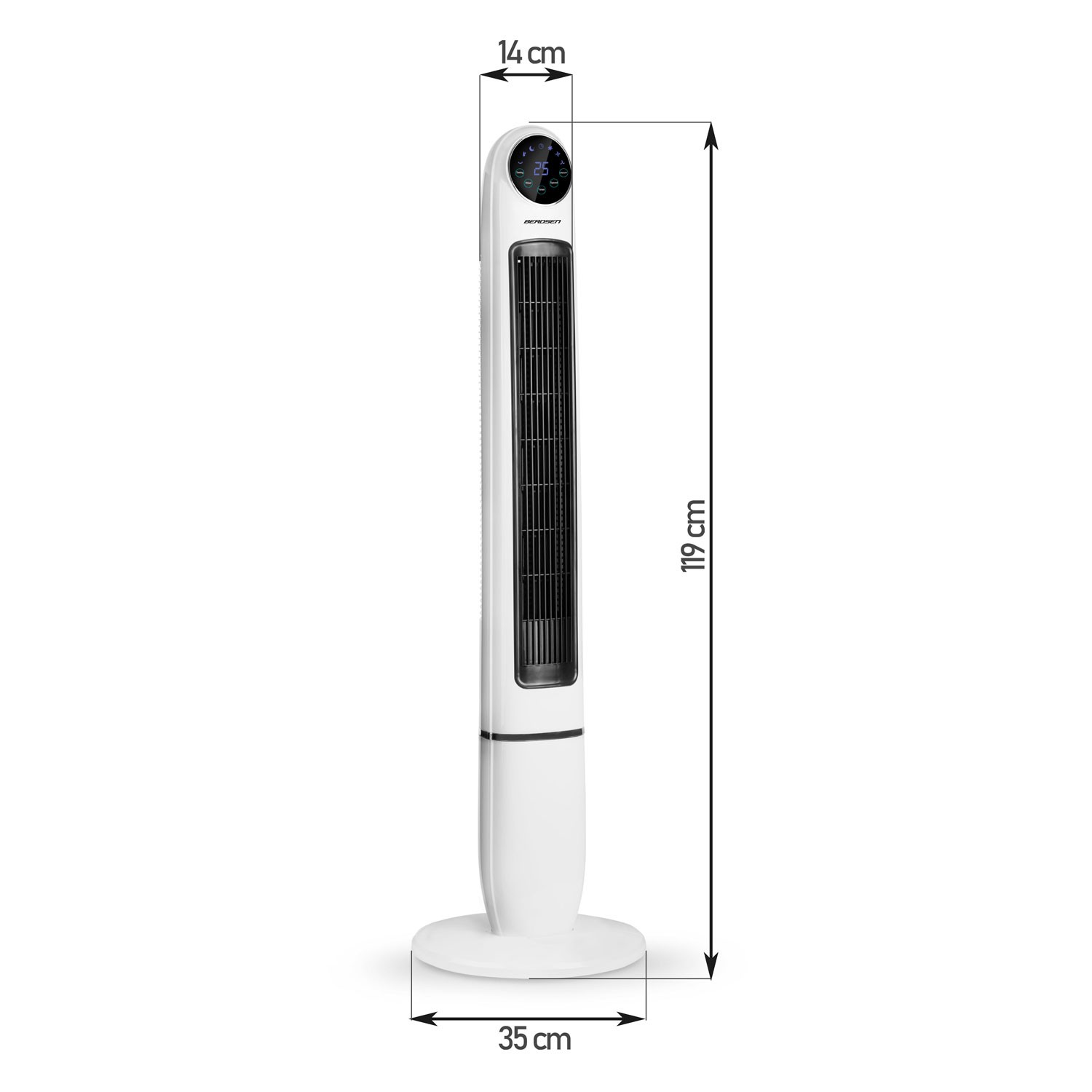 Berdsen 355200 valge kolonniventilaator - Image 8