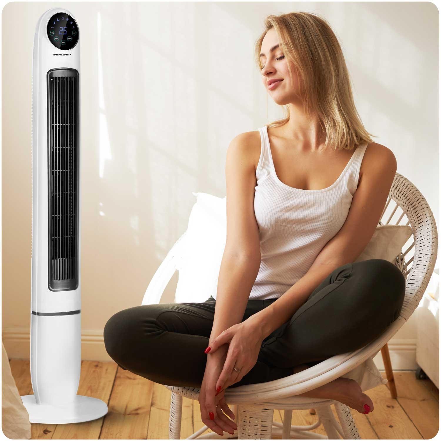 Berdsen 355200 valge kolonniventilaator - Image 11