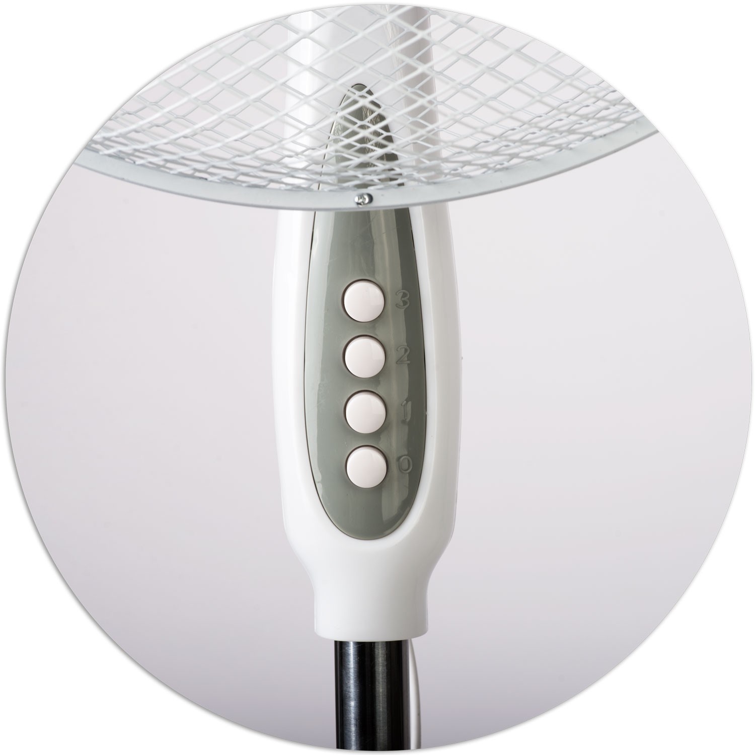 Berdsen 355000 põrandaventilaator valge ja hall - Image 3