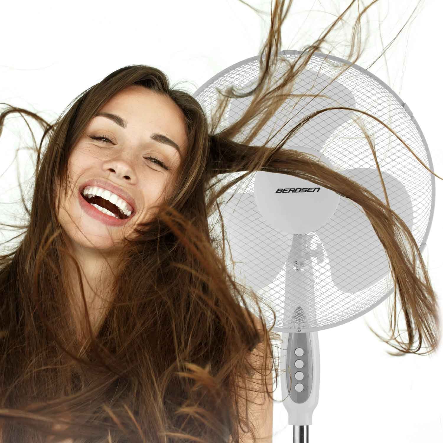 Berdsen 355000 põrandaventilaator valge ja hall - Image 10