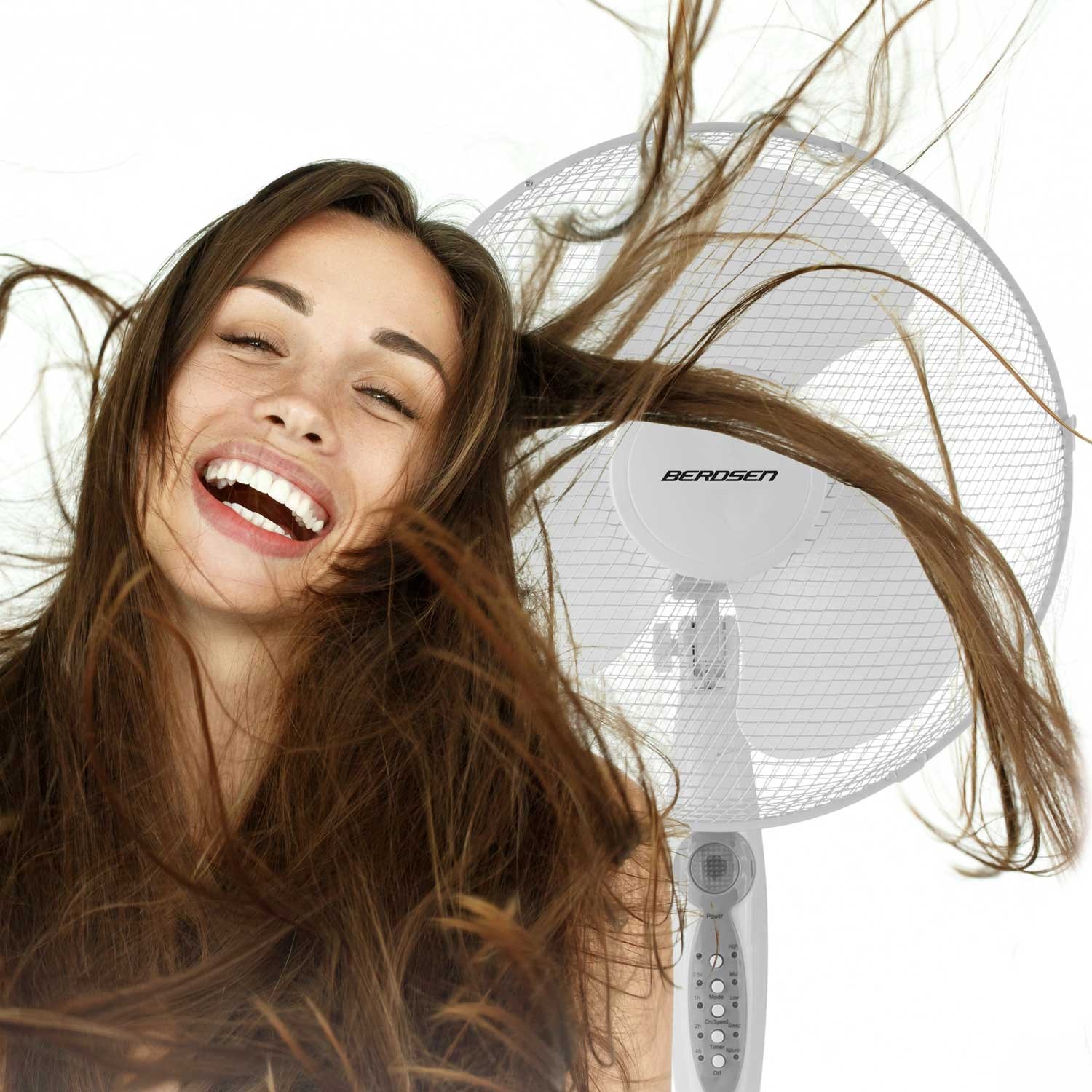 Berdsen 355100 põrandaventilaator valge ja hall - Image 12